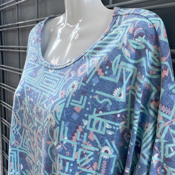 LulaRoe Abstract Printed Irma Top-#0918 - Picture 3 of 13
